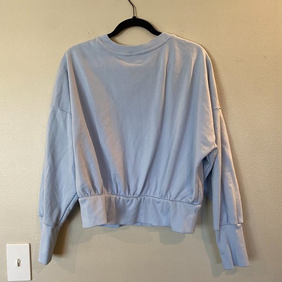 Old Navy Cropped Sweatshirt Light Blue Size L - Picture 5 of 5